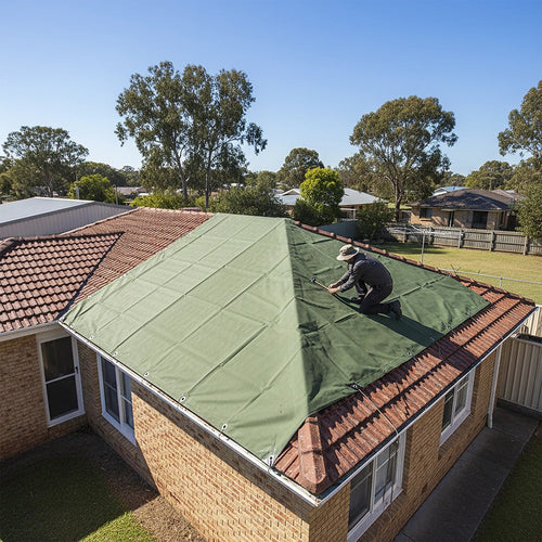 3x4m Heavy Duty Waterproof Canvas Tarp – 600GSM Fabric for Camp & Outdoor Use