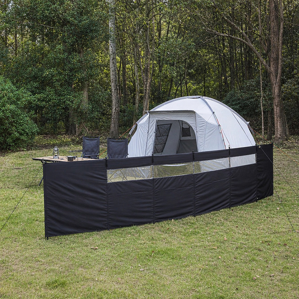 Camping Windbreak – 7.25m Beach & Camp Privacy Shelter with Windows