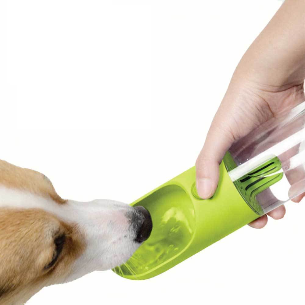380ml Portable Pet Water Bottle with Filter - Travel Drink Cup for Dogs & Cats