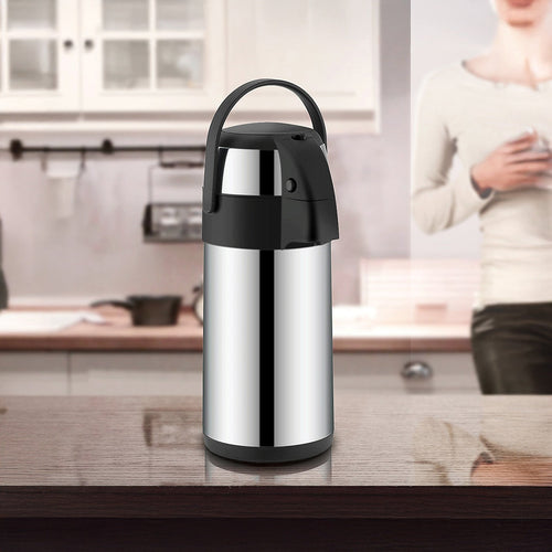 5L Beverage Dispenser – Pump Action Stainless Steel Airpot