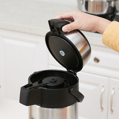 5L Beverage Dispenser – Pump Action Stainless Steel Airpot